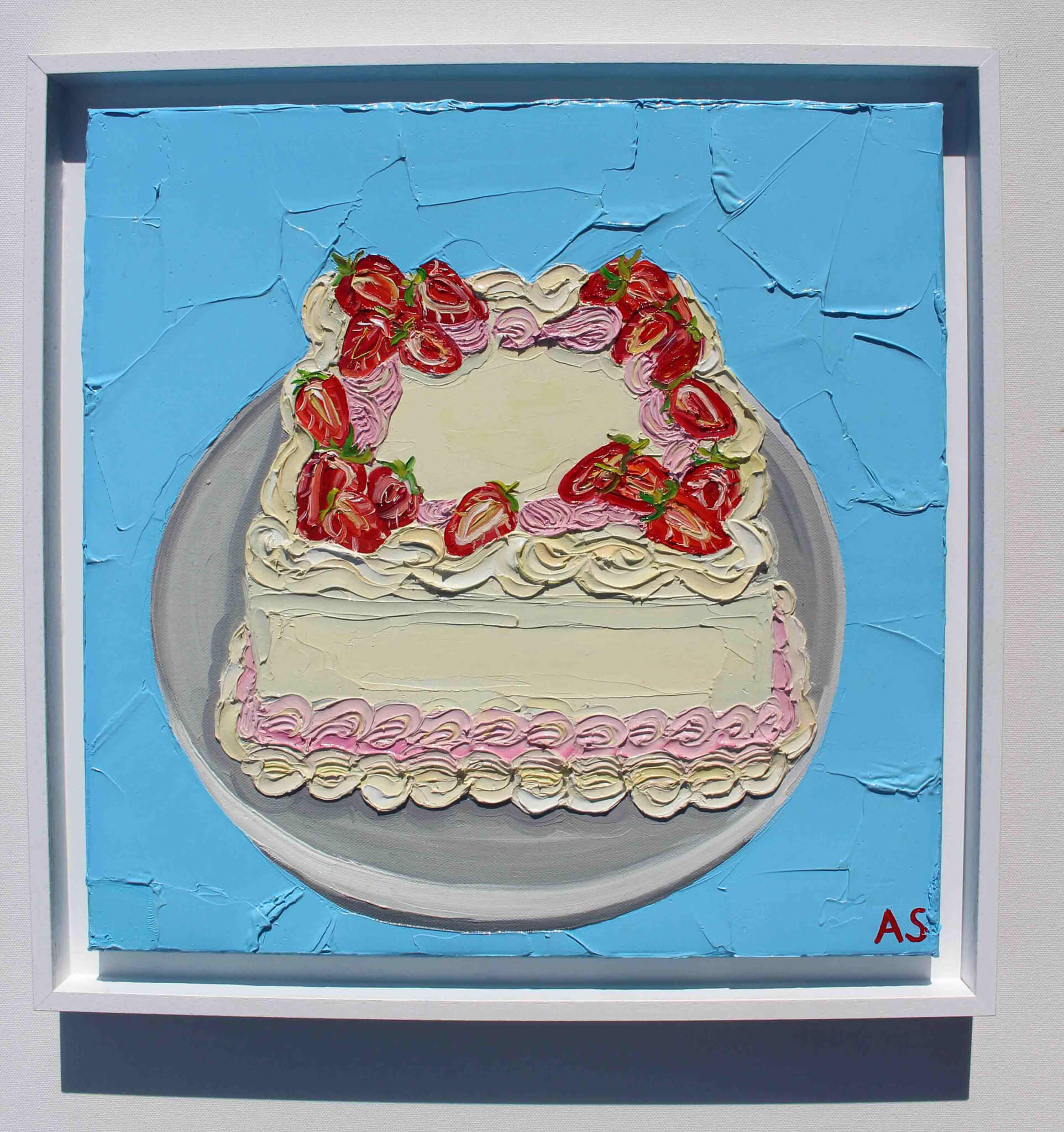 Lily Vanilli Birthday Cake in White Frame