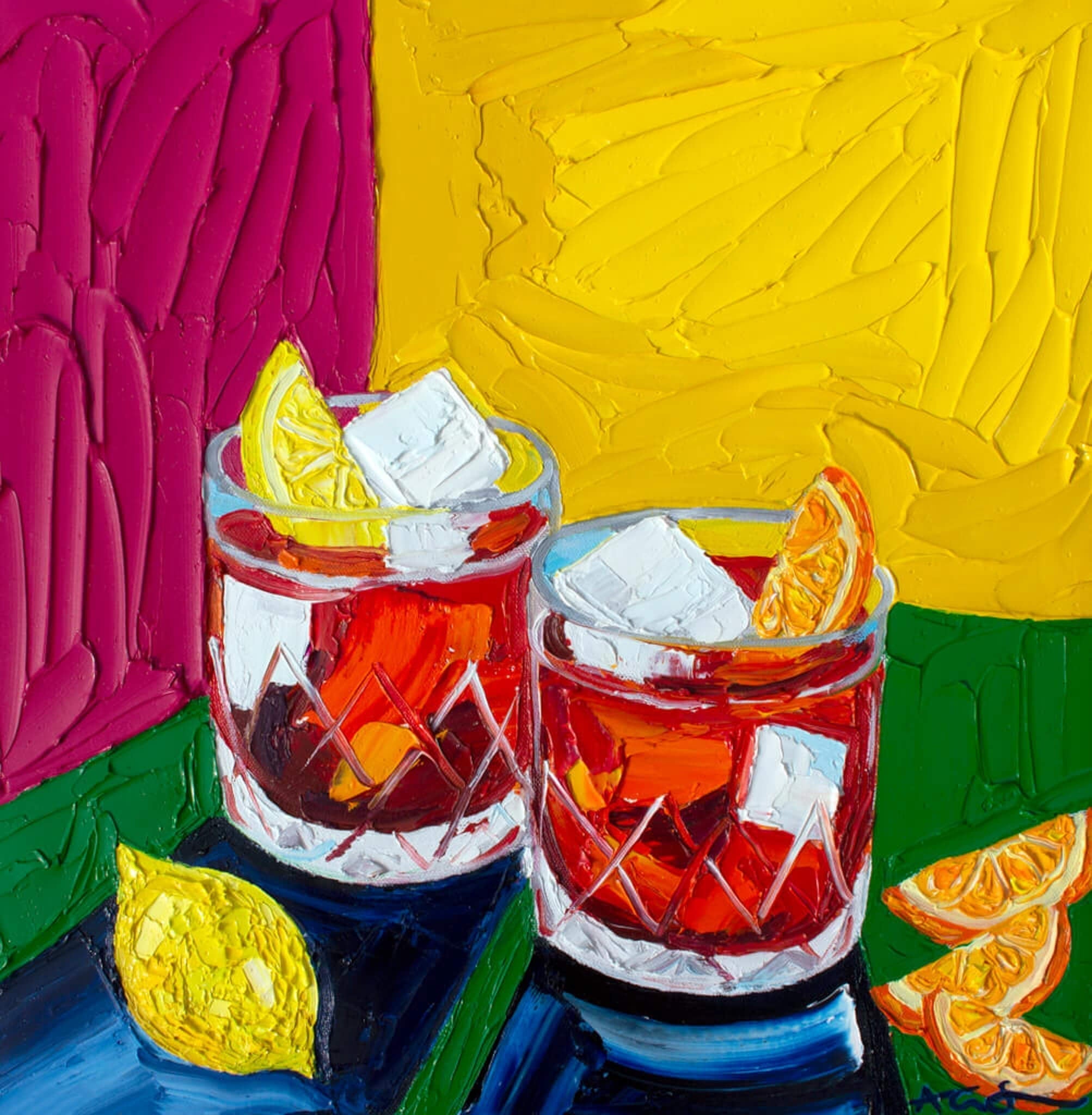 Negronis 7 with Lemon