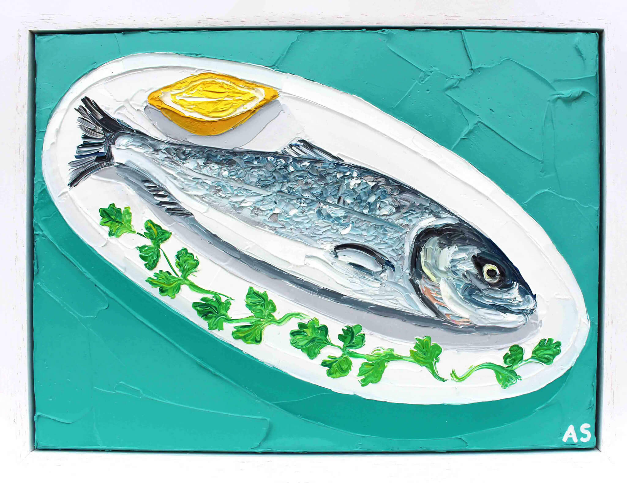 Salmon Framed Small