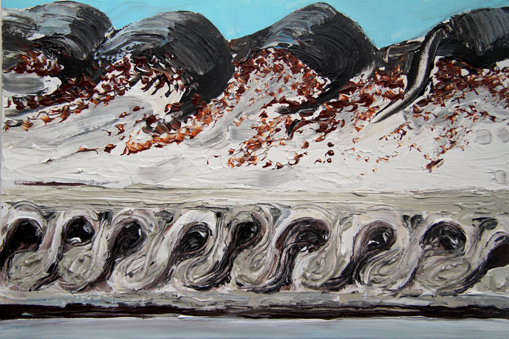 Vienetta Pudding Dessert Art Orignal Oil Painting
