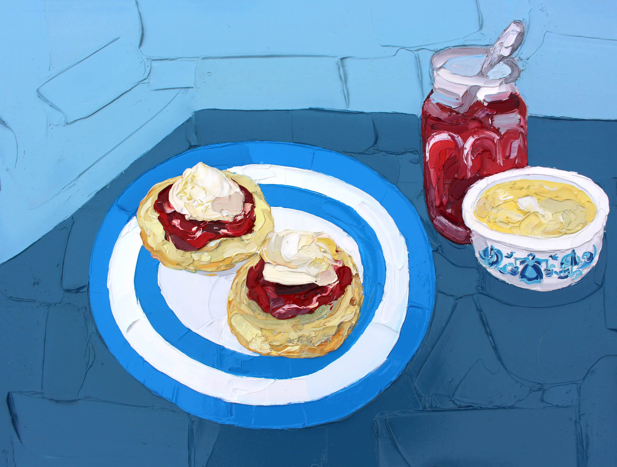 Scones and Jam clotted cream