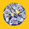 Oysters on a Plate Yellow
