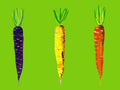 Heritage Carrots on Green Art Print